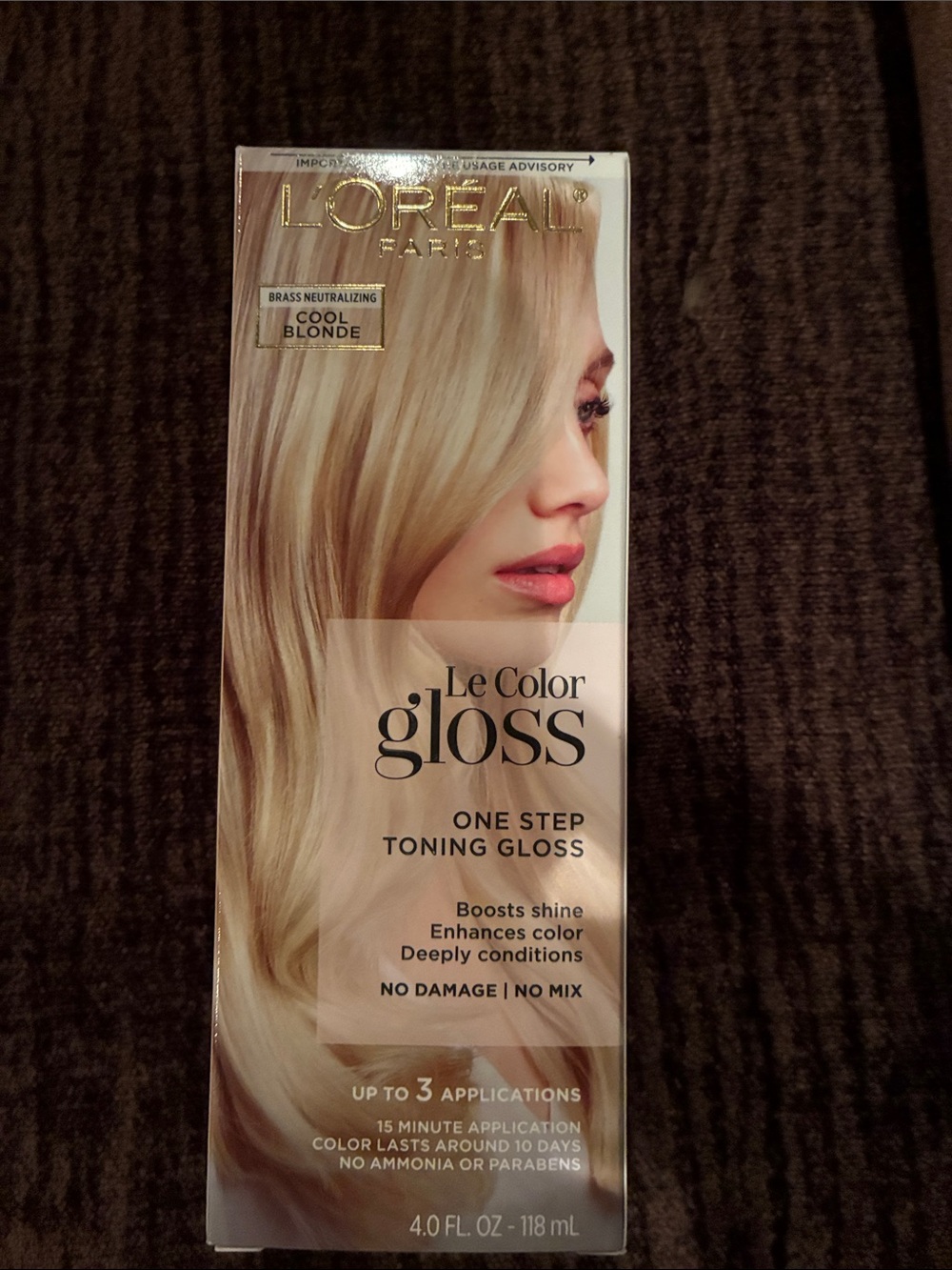 L'Oreal Le Color Gloss One Step Toning Gloss - Cool Blonde